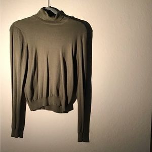 Forever 21 turtleneck, olive green, size L.